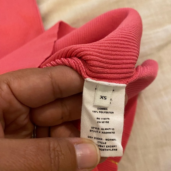 Helmut Lang Neon Link Ribbed Dress in Barbie Pink (4) - Picture 5 of 6